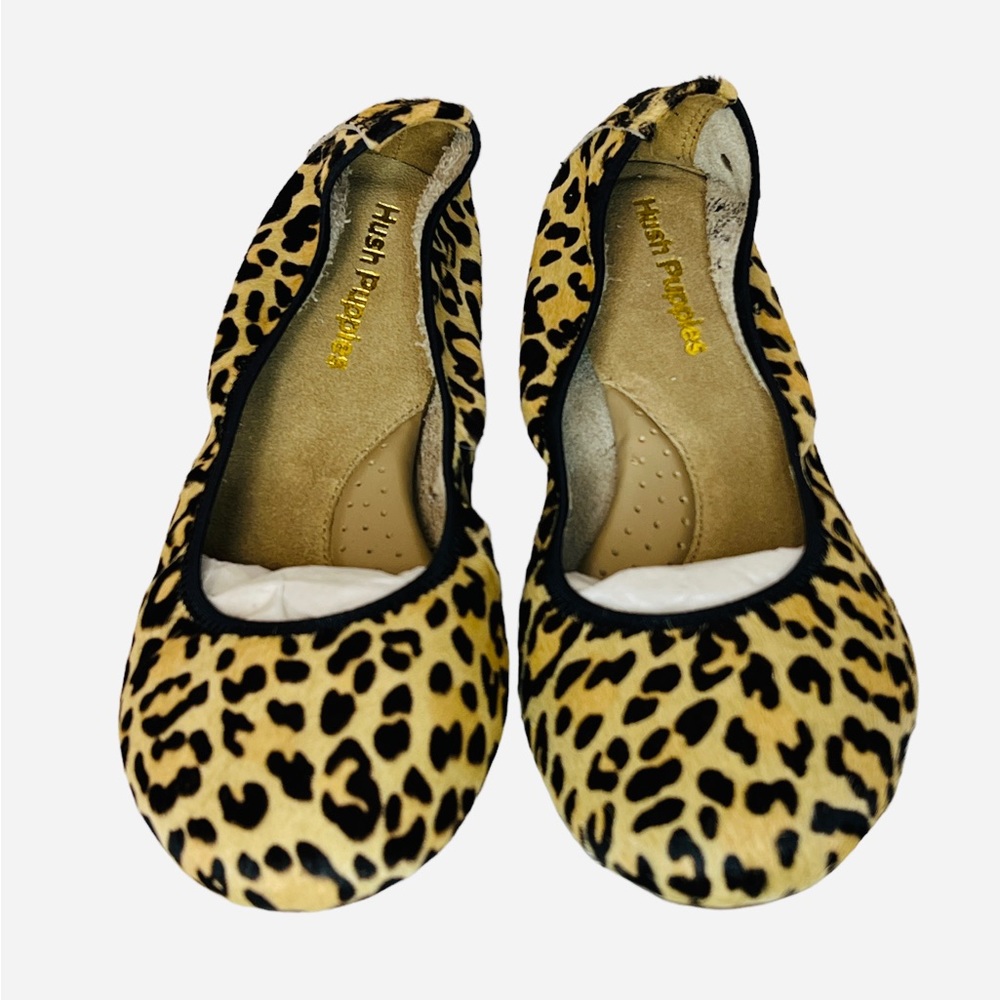 Hush Puppies Chaste Ballet Flats In Calf Hair Leopard Women’s Size 6 - Picture 4 of 9